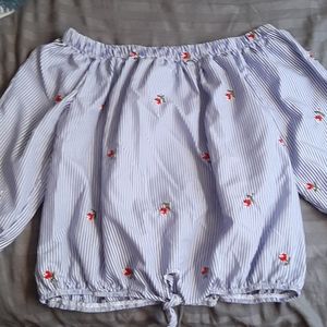 off the shoulder blouse